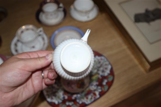 A quantity of mixed cabinet cups and 19th century and later ceramics